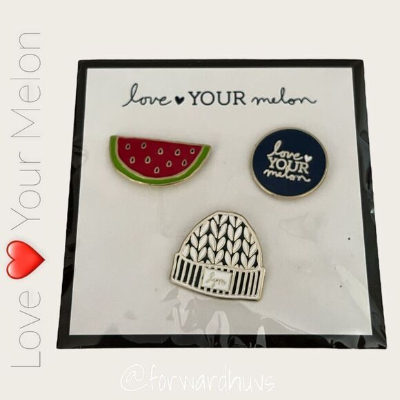 Bundle Sale 3 for $15 | Love Your Melon Pin 3 Pack NEW - Picture 1 of 6